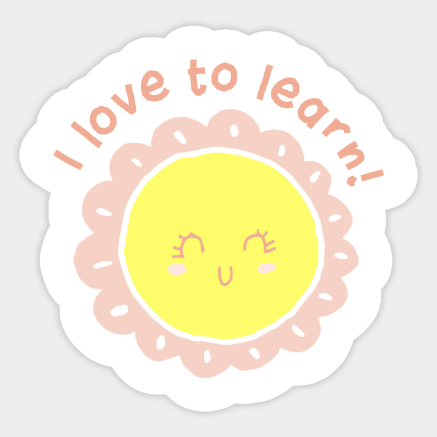 I love to learn! Sticker by gradesociety